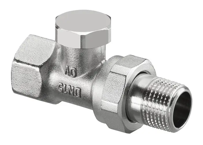 OVENTROP Rücklaufverschraubung Combi 2 Durchgangsform DN 10 PN 10 Messing - vernickelt Markenware
