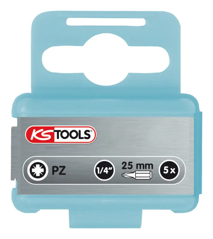 KS Tools 1/4" Edelstahl Bit, 25 mm, PZ2, 5er Pack Bestseller