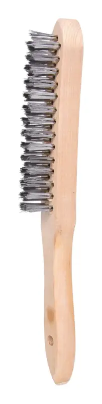 KS Tools Edelstahl Handdrahtbürste 3-reihig, 290 mm Echt