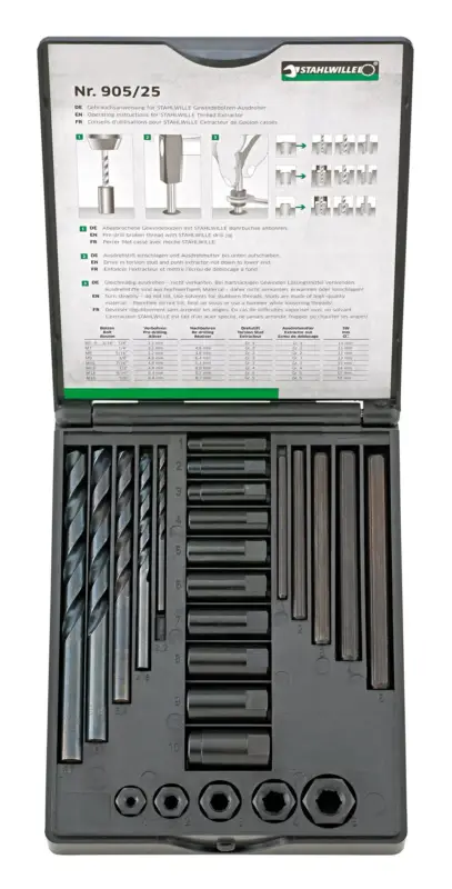 Mega-Angebot Stahlwille Gewinde-Ausdrehsatz 25tlg.