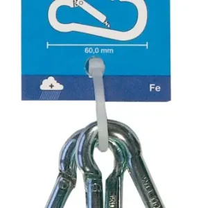 Neue Ware Pösamo Feuerwehr-Karabinerhaken (SB) galvanisch verzinkt 50 x 5 mm a 2 Stück