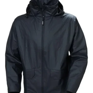 Billig Helly Hansen Regenjacke Voss PU-Stretch Größe L navy