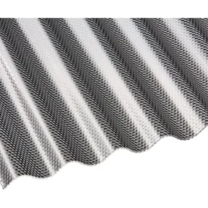 Bestpreis Premium Acryl Profilplatte Wabe Sinus 76/18 1045 x 5000 x 3 mm - Graphit
