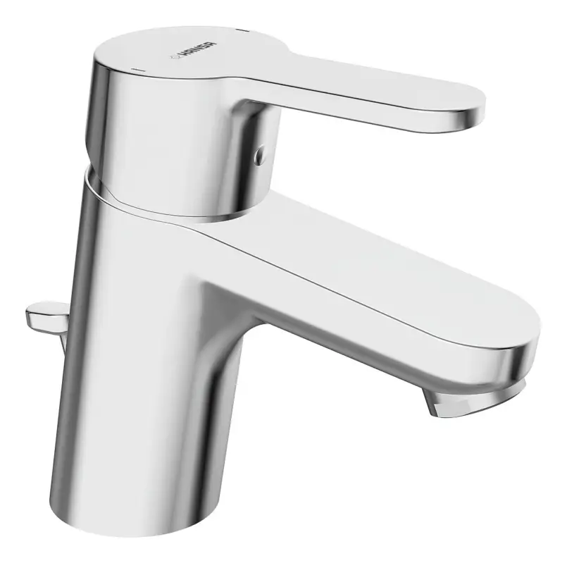 Sofort Bestellen Hansa Hansaprimo Waschtisch-Einhand-Einlochbatterie mit Zugstangen-Ablaufgarnitur Ausladung 107 mm