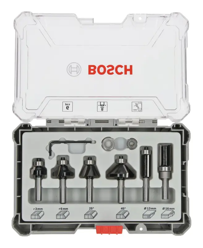 Bosch Pro Rand- und Kantenfräser-Set - 8 mm, 6-teilig Direktkauf