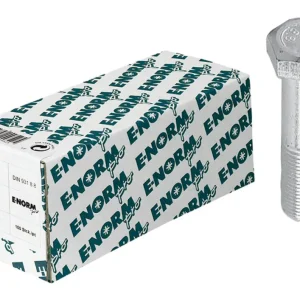 Begrenztes Angebot E-NORMpro Sechskantschraube / Maschinenschraube DIN 931 8.8 galvanisch verzinkt M12 x 45 mm(Verpackungseinheit: 100Stück)