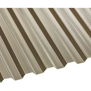 Einsteiger Polycarbonat Profilplatte Trapez 76/18 1040 x 2000 x 0,8 mm - Bronce Zertifiziert