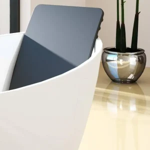 Hoesch Namur, Namur Lounge, LaSenia und LaSenia Lounge Rückenlehne / Fußablage aus Polyurethan 676 x 360 mm - Schwarz Schneller Versand