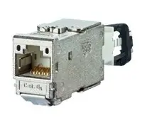 Wochenendangebot BTR Netcom Modular-Buchse Cat6A (IEC) RJ45 8(4) 26-22AWG geschirmt silber Spezialwerkzeug notwendig