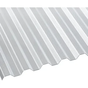Deluxe Polycarbonat Profilplatte "Die Elefantenplatte" Gerillt Trapez 76/18 950 x 3500 x 1,4 mm - Klar Heißes Angebot