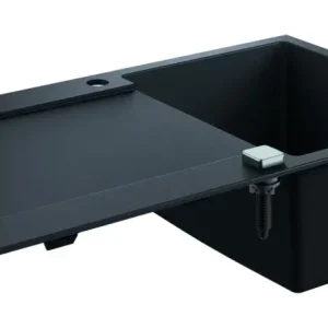 Grohe K500 Komposit Einbauspüle mit Abtropffläche 860 x 500 mm - Granit Schwarz Beliebt