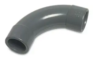 Bevo PVC-U Bogen 90° 25 mm Klebemuffe 16 bar Grau Sonderaktion