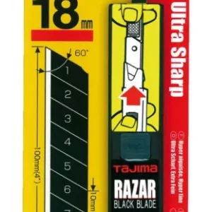 Neue Ware Tajima Razar Black Klingen 18 mm LCB50RBC a 10 Stück