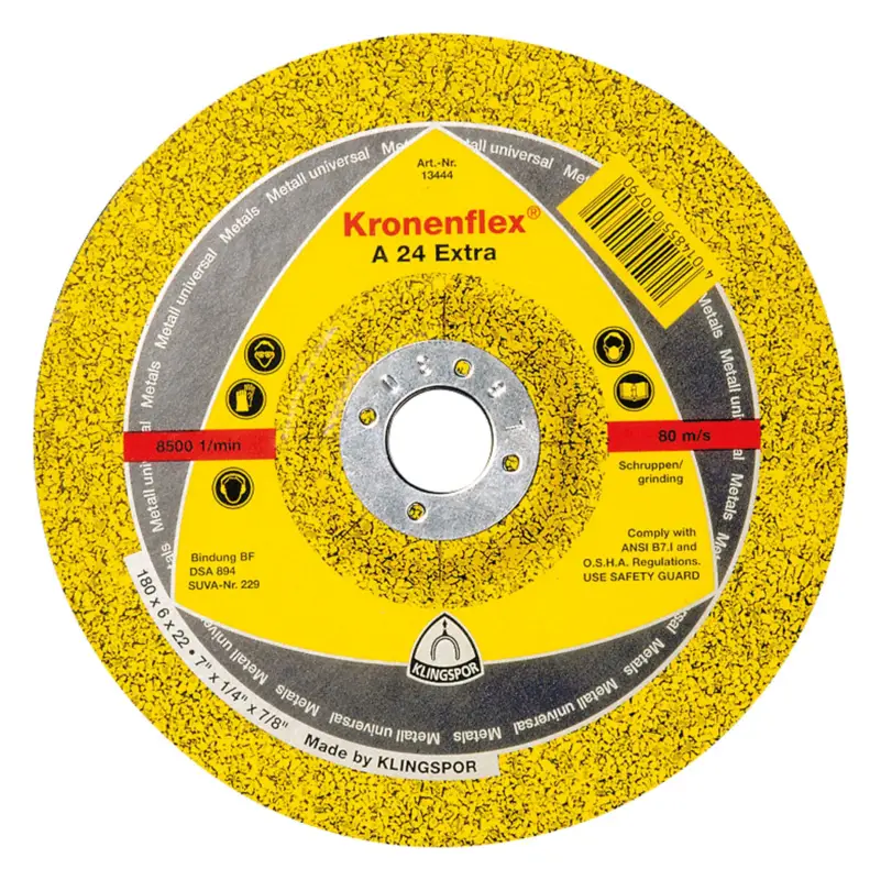 Klingspor Schruppscheibe A24 E x tra 125 x 6 mm gekröpft Neu