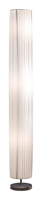 SalesFever Stehlampe, rund 160 cm - Weiß, Chrom Garantierte Lieferung