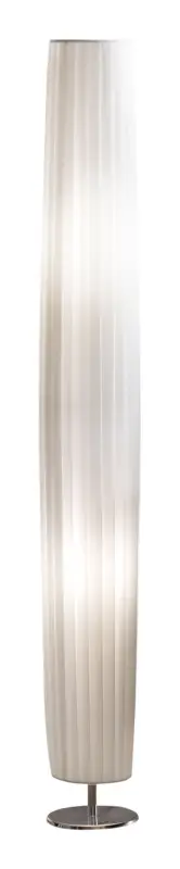SalesFever Stehlampe, rund 120 cm - Weiß, Chrom Online Kaufen