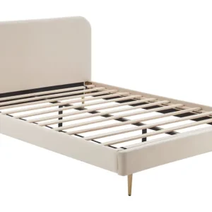 Solange Der Vorrat Reicht SalesFever Polsterbett mit Samtbezug 140 x 200 cm - Beige