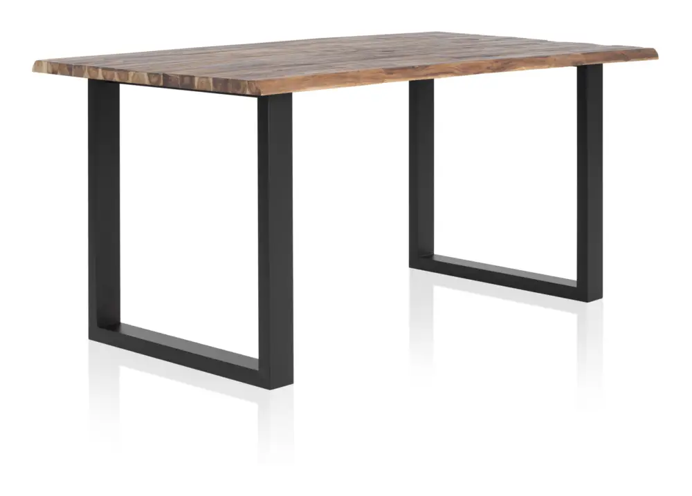 SalesFever Esstisch, 140 x 80 cm - Natur/Schwarz Finale Aktion