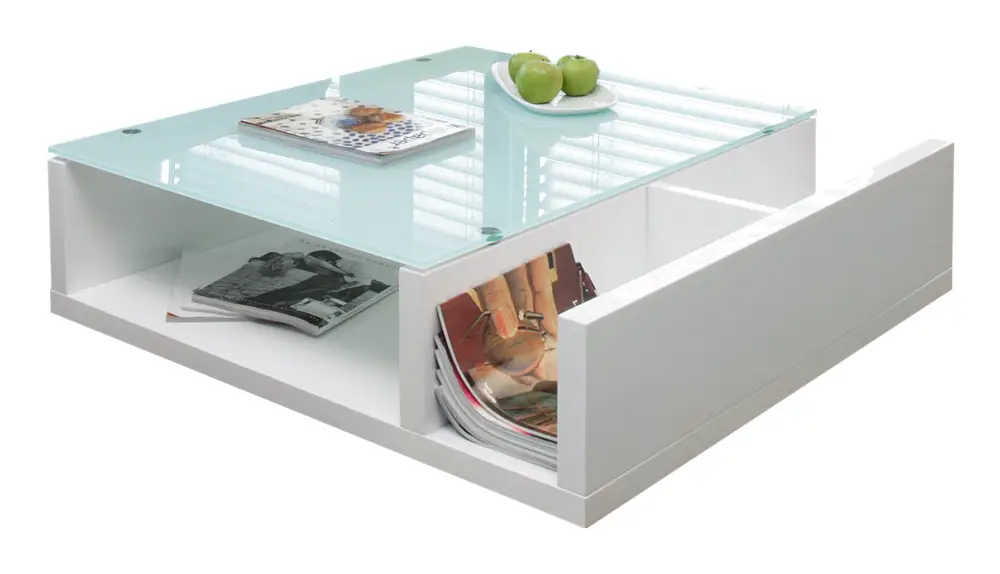 Preiswert SalesFever Couchtisch, 100 x 100 cm - Holz Weiß
