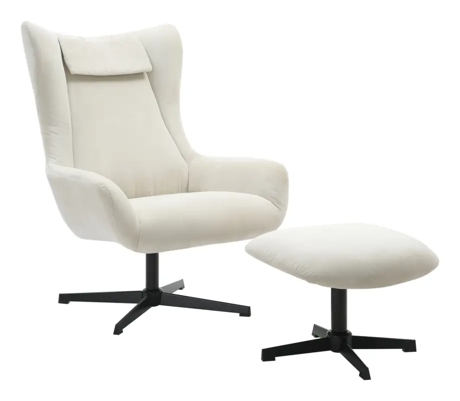 Top-Preis SalesFever Sessel und Hocker - Cordoptik Beige