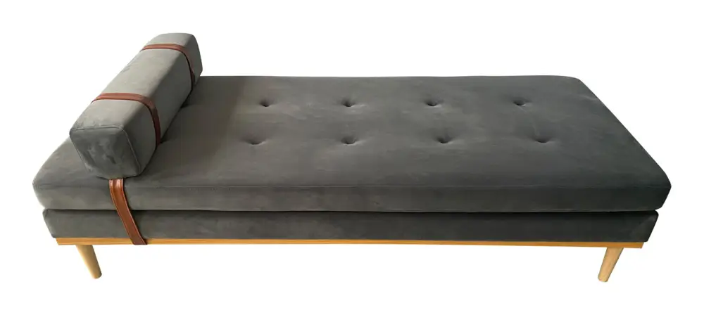 SalesFever Daybed - Samt Grau Beliebt