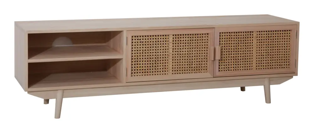 SalesFever Lowboard, 150 x 36 cm - Rattanfront Schnäppchen
