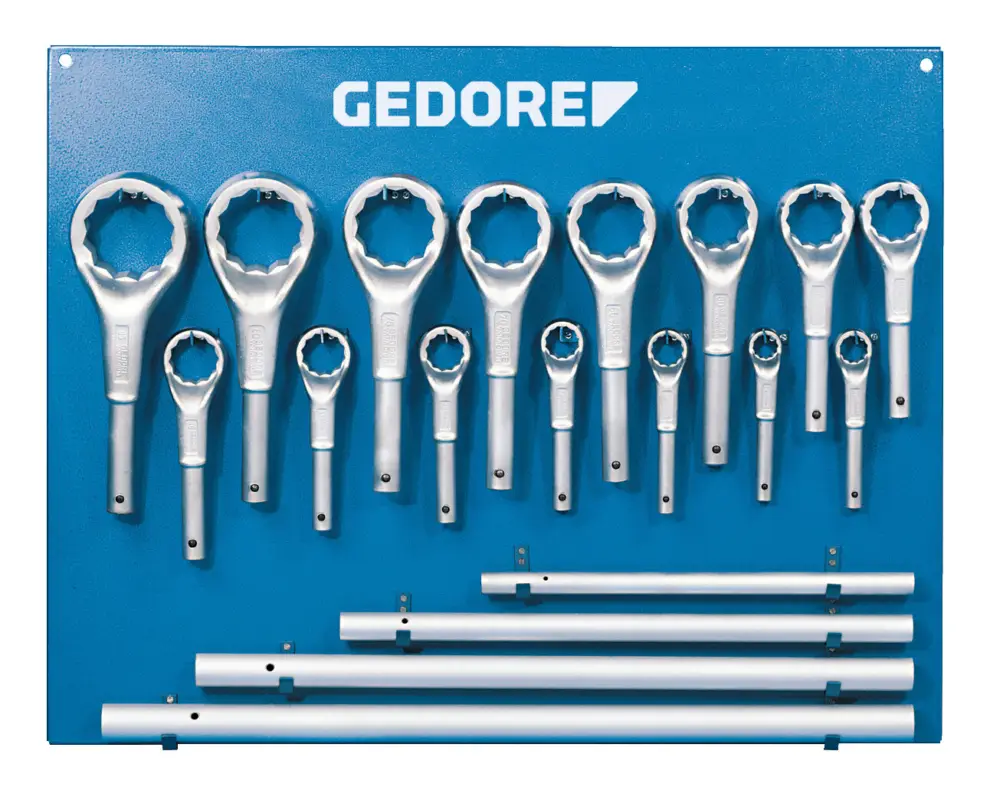 Gedore Blau 2 ATM Zugringschlüssel 19-teilig 24-85 mm Preis Gesenkt