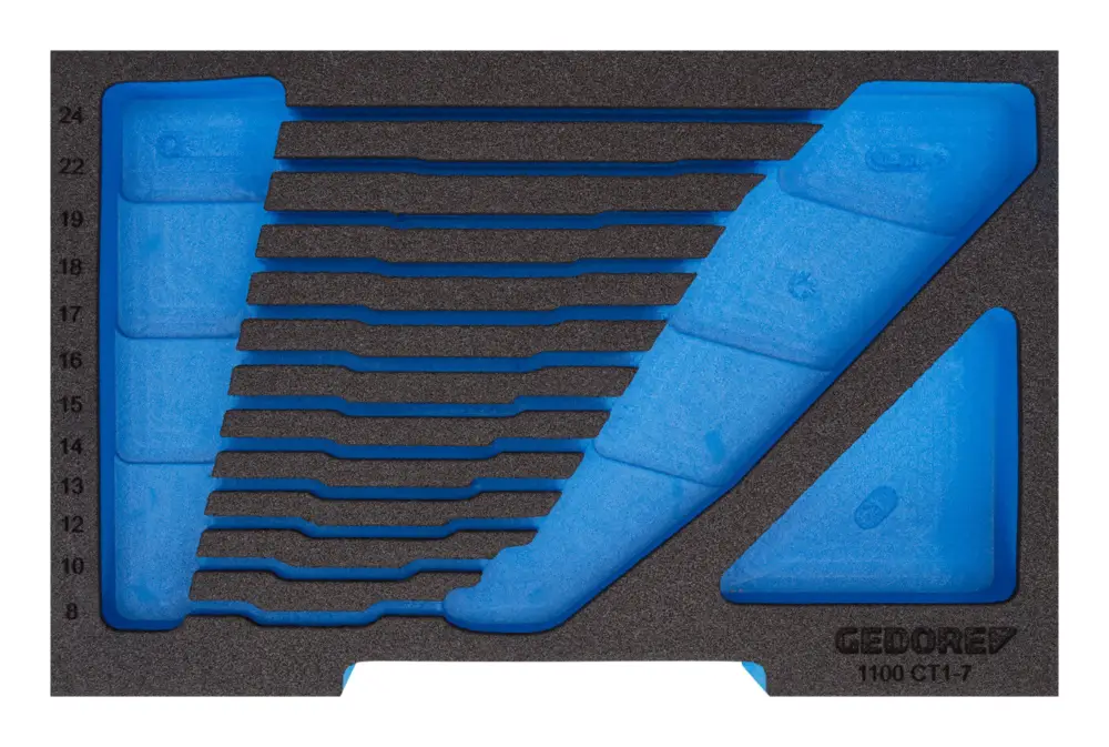 Gedore Blau EI-1100 CT1-7 Schaumstoffmodul 1/2 L-BOXX 136 leer Markenware
