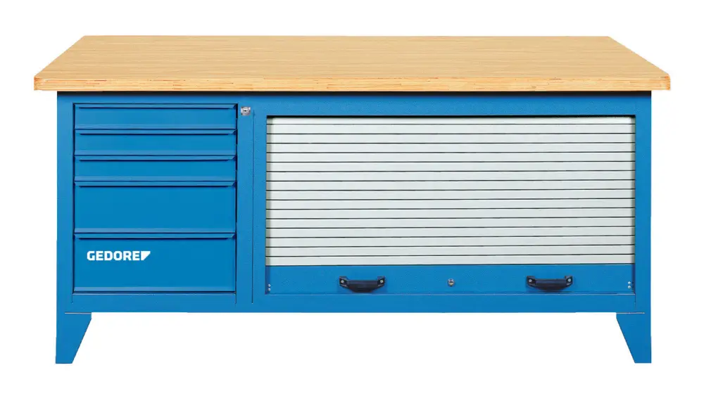 Gedore Blau B 1500 L Werkbank mit Blechjalousie Preisknaller