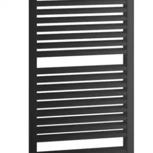 Kracherpreis Kermi Duett-E Bad- und Wohnheizkörper WRS - Regler Ausführung rechts 934 x 1796 x 74 mm - Schwarz Soft (RAL 9005 MT) / Schwarz
