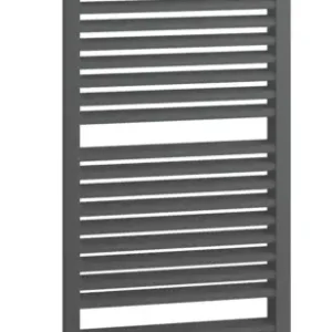 Kermi Duett-E Bad- und Wohnheizkörper WRS - Regler Ausführung rechts 934 x 1796 x 74 mm - Graphit Metallic / Schwarz Sofort Bestellen