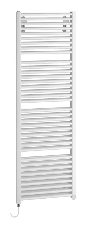 Kermi Duett-E Bad- und Wohnheizkörper WRS - Regler Ausführung links 934 x 1796 x 74 mm - Weiß Soft (RAL 9016 MT) / Weiß Direkt Vom Hersteller