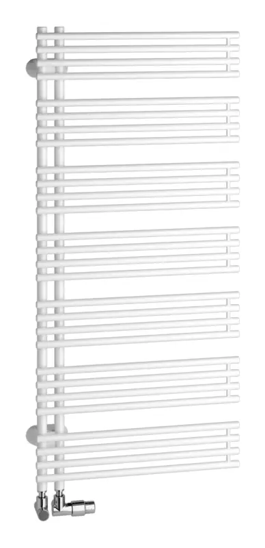 Garantierte Lieferung Kermi Diveo Bad- und Wohnheizkörper Ausführung rechts Anschluss seitlich 450 x 1320 x 46 mm - Weiß