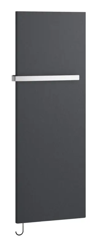 Kermi Pateo (Handtucherwärmung) Infrarotheizköprer WWS - Regler 360 W 600 x 1525 x 66 mm - Anthracite Grey / Schwarz Top-Seller