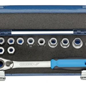 Gedore Steckschl.Garnitur 1/2" 14tlg. 10 - 24 mm 6-kant Sonderangebot