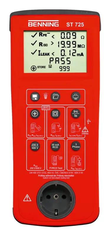 Preis Gesenkt Benning Gerätetester ST 725