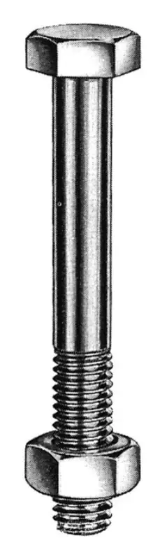 E-NORMpro Bauschrauben mit Mutter galvanisch verzinkt M12 x 480 mm HP(Verpackungseinheit: 25Stück) Billig