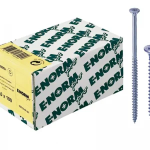Beliebt E-NORMpro Spanplattenschrauben Senkkopf verzinkt blau Teilgewinde Innenstern TX 6 x 220 / 72 mm(Verpackungseinheit: 100Stück)