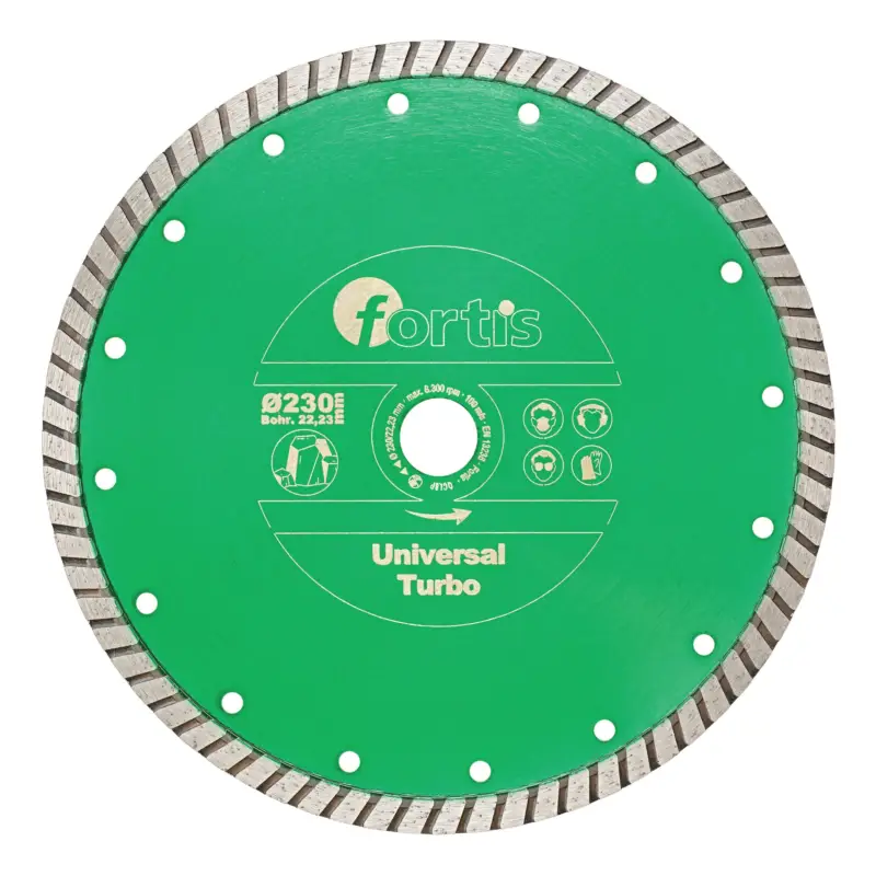 Fortis Diamant-Trennscheibe Universal Turbo Ø 300 mm turbosegmentiert 10 mm Bohrung 25,4 mm Solange Der Vorrat Reicht