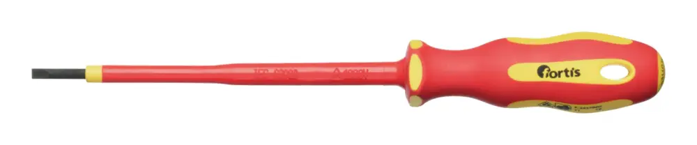Fortis Schraubendreher VDE 3 x 0,5 x 100 mm Heißes Angebot
