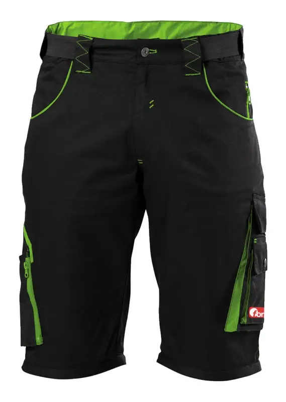Markenware Fortis Herren-Bermuda twenty-four, schwarz/hellgrün, Größe 50