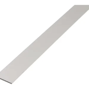 Gustav Alberts Flachstange, Alu silberfarbig, 1000 x 50 x 3 mm Zertifiziert