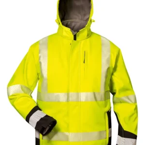 Neu Im Sortiment Elysee Warnjacke Melvin Softshell Größe XL gelb / schwarz