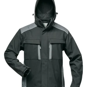 Letzte Chance Elysee Jacke Posen Softshell Größe L schwarz / grau