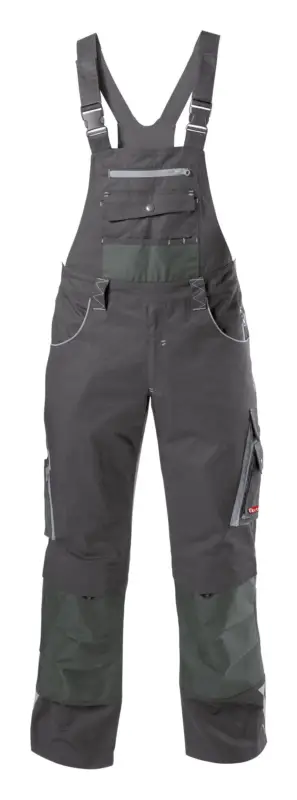 Fortis Herren-Latzhose twenty-four, dunkelgrau/schwarz, Größe 64 Top-Angebot