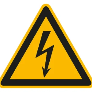 Abverkauf SafetyMarking Warnschild Folie 44 Stück elektrische Spannung SL25mm