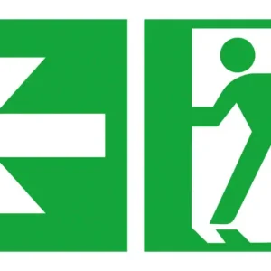 SafetyMarking Rettungszeichen 300 x 150 mm Folie Rettungsweg links Neu Im Sortiment
