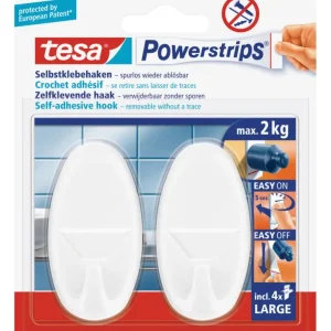 Knallerangebot Tesa Powerstrips Haken Large Classic chrom