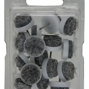 Dransfeld Box Filzgleiter mit Nagel Inhalt 8 Stück in 28 mm weiss(Verpackungseinheit: 10Stück) Top-Angebot