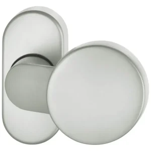 Aktuell FSB Profiltür-Türknopf 07 0809 auf Rosette oval Aluminium F1